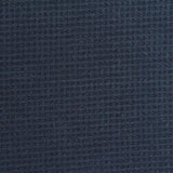 Viscose Polyester Blend Stretch Waffle Knit Fabric, 340 gsm, 150 cm — Navy