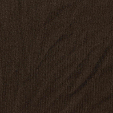 Polyester Stretch Milk Silk Knit Fabric, 145 gsm, 170 cm — Brown