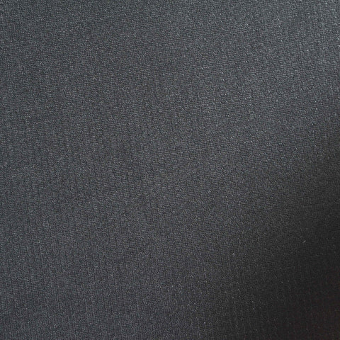 100% Polyester Birdseye Knit Fabric, 135 gsm, 155 cm — Black