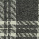 Dark Grey Plaid Jacquard, Poly-Viscose