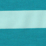 Teal Horizontal-Stripe Jersey Knit, Viscose-Poly — texture