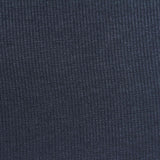 Polyester Viscose Stretch Rib Knit Fabric, 264 gsm, 130 cm — Navy