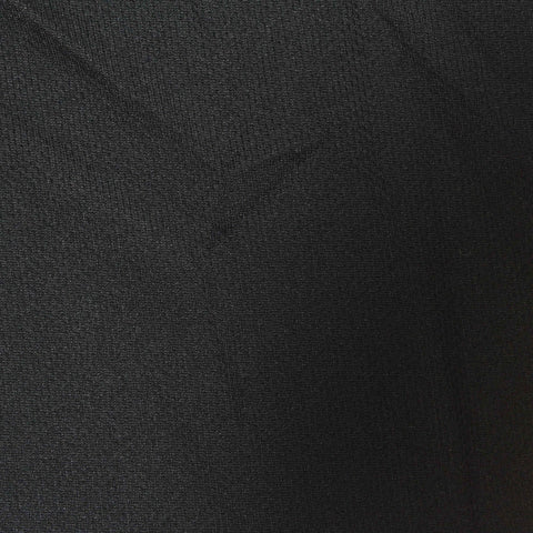 100% Polyester Birdseye Knit Fabric, 150 gsm, 165 cm — Black