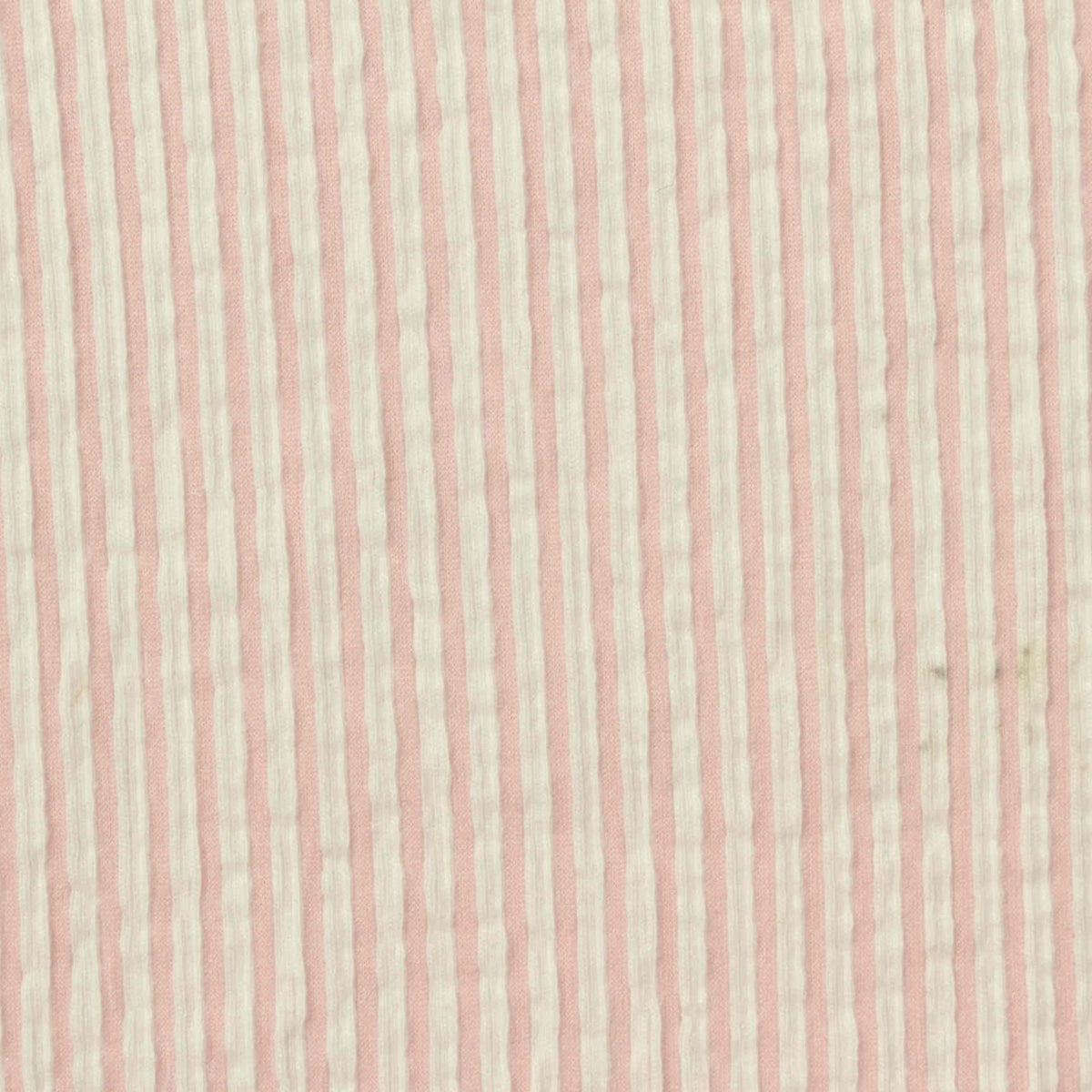 Pink Vertical-Stripe Jersey Knit, Cotton-Poly