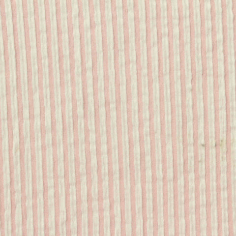 Pink Vertical-Stripe Jersey Knit, Cotton-Poly