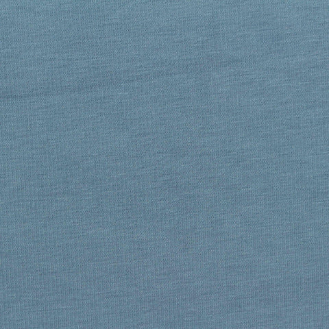 Cotton Polyester Stretch Scuba Knit Fabric, 390 gsm — Blue