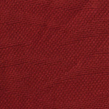 Jacquard Polyester Viscose Stretch Pointelle Knit Fabric, 370 gsm — Red