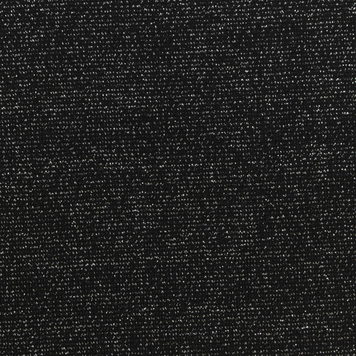 Black Marl Rib Knit, Poly-Viscose, 200 gsm, ref EF-273039