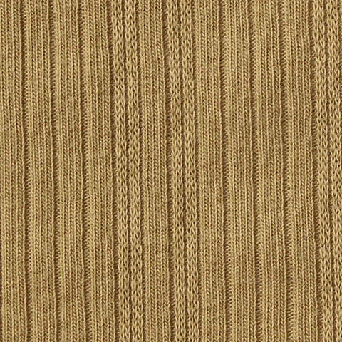 Cotton Stretch Rib Knit Fabric, 200 gsm — Khaki