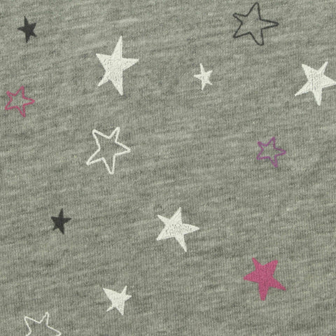 White Stars Jersey Knit, Cotton-Poly