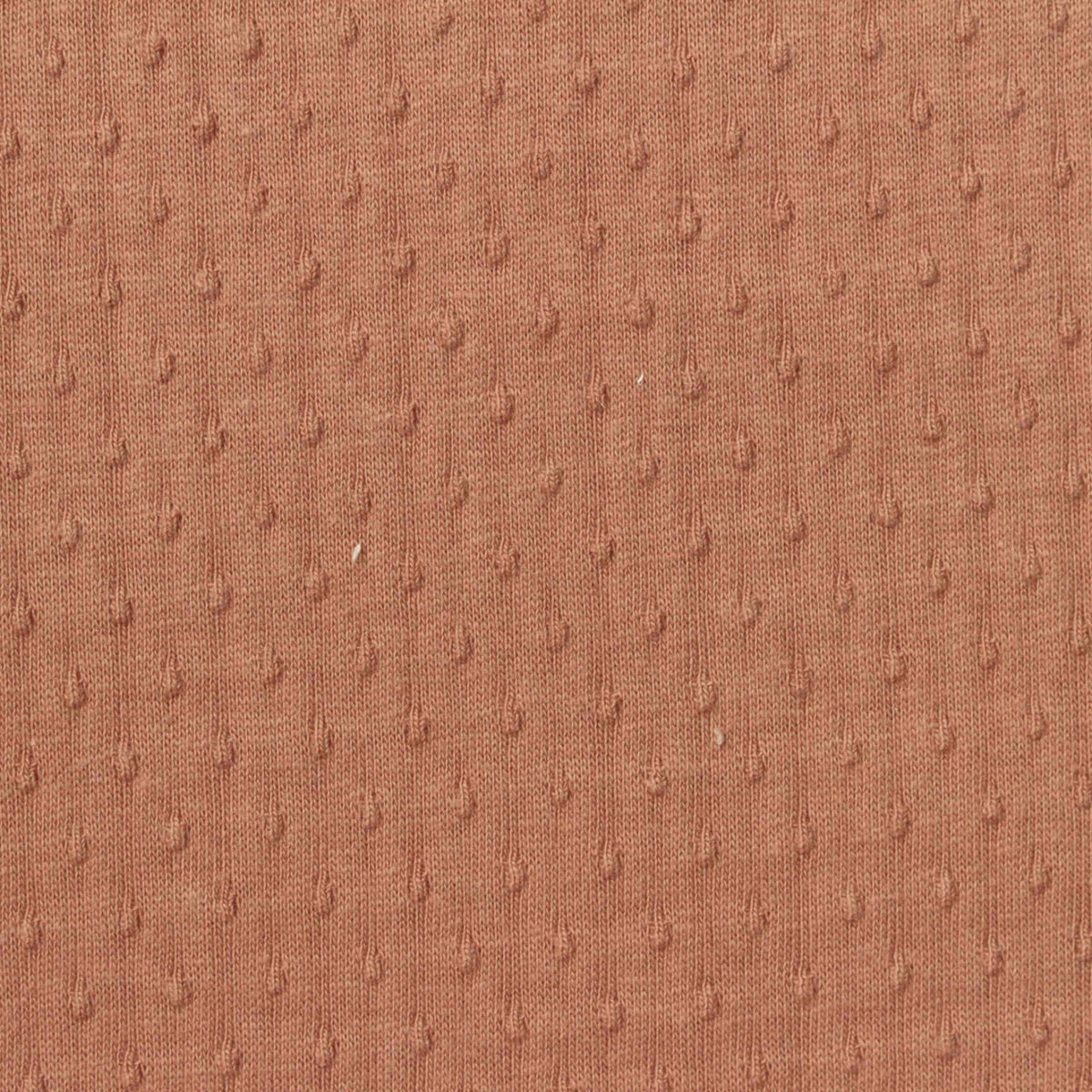 Rust Tone-on-Tone Dot Jersey Knit, Cotton