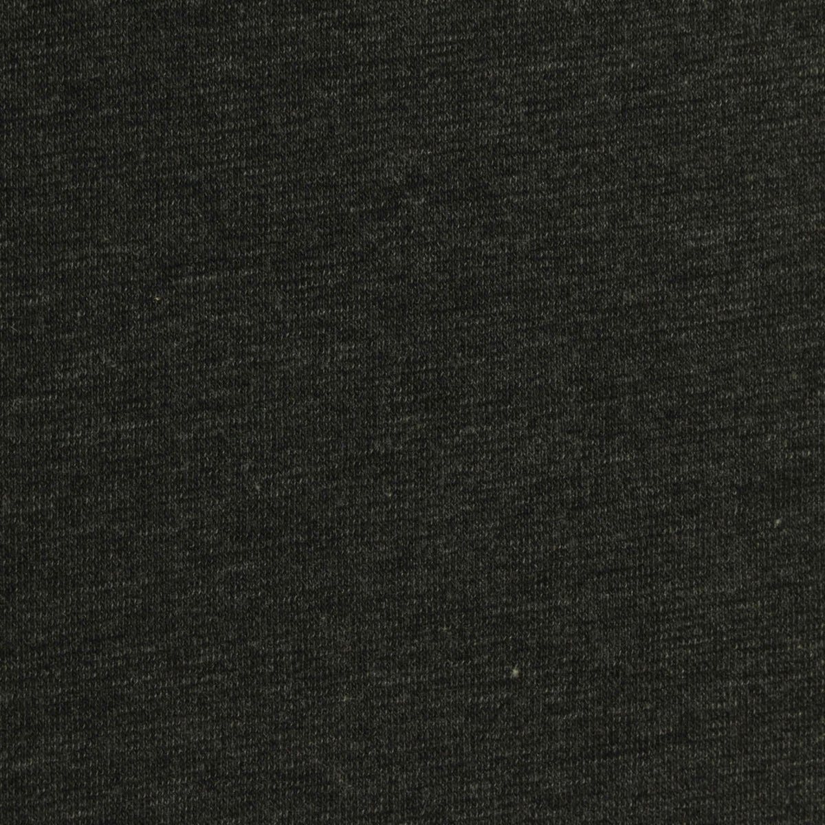 Dark Grey Marl Rib Knit, Cotton-Poly, 210 gsm