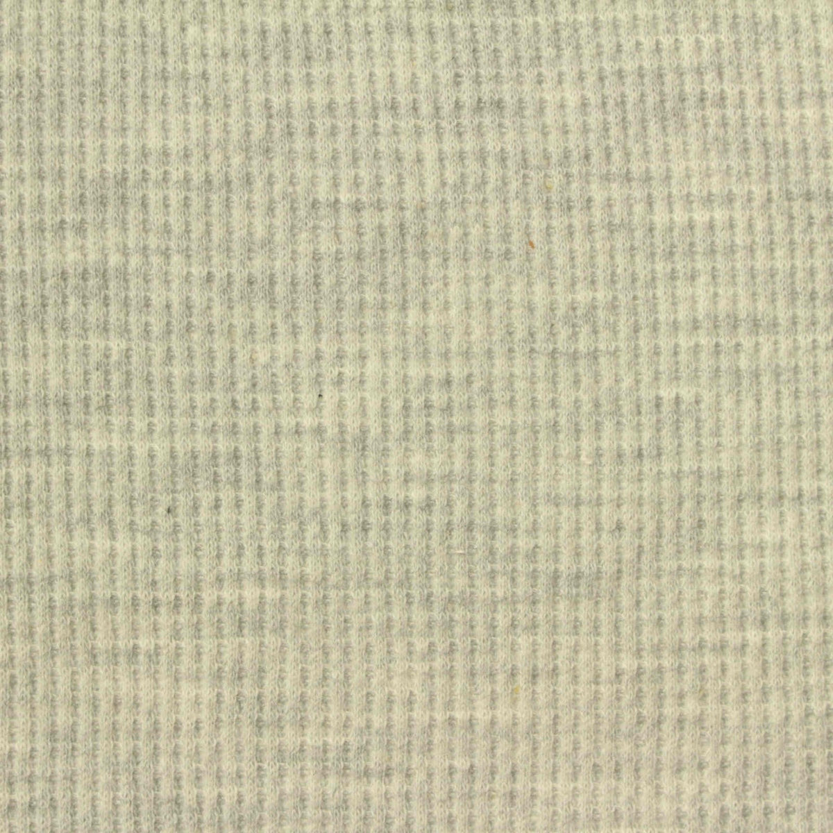 Light Grey Marl Waffle Knit, Cotton-Poly