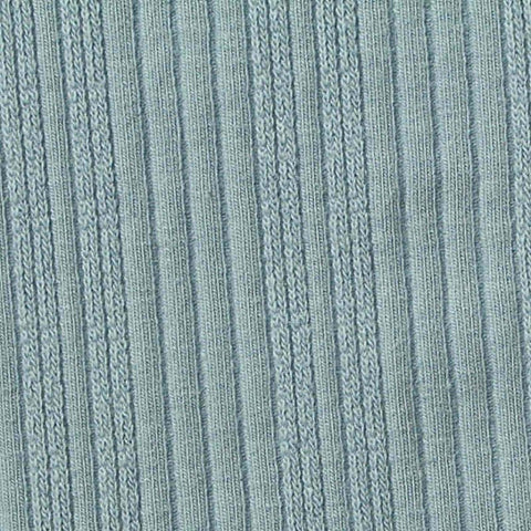 Cotton Stretch Rib Knit Fabric, 290 gsm — Blue