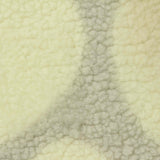 Cream Abstract Sherpa Fleece, Polyester