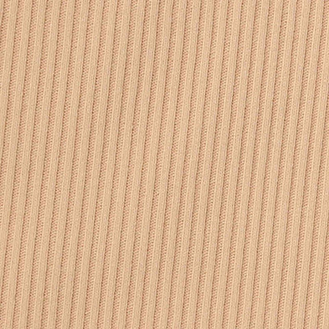 Nylon Stretch Rib Knit Fabric, 210 gsm, 175 cm — Beige
