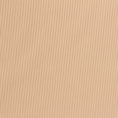 Nylon Stretch Rib Knit Fabric, 210 gsm, 175 cm — Beige