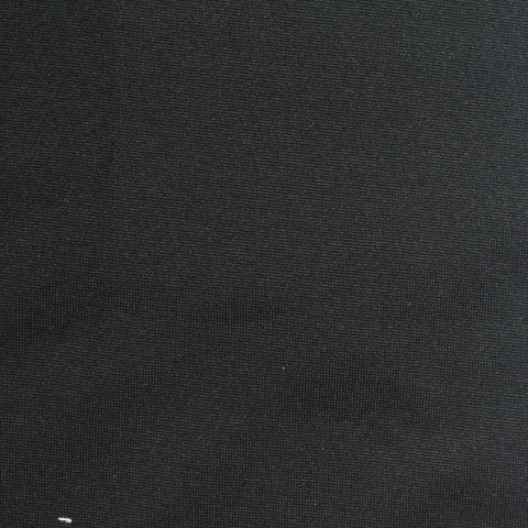 Brushed Polyester Stretch Milk Silk Knit Fabric, 170 gsm, 160 cm — Black
