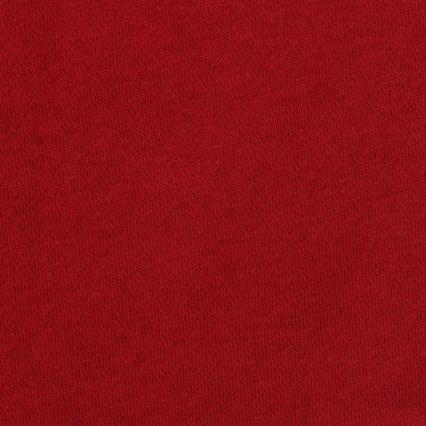 Brushed Cotton Polyester French Terry Fabric, 320 gsm, 170 cm — Red