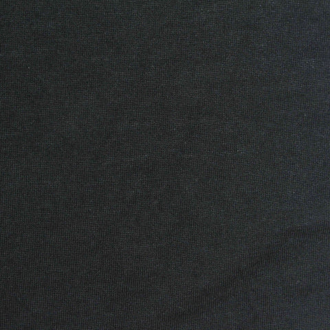 Polyester Cotton Jersey Knit Fabric, 140 gsm, 170 cm — Black