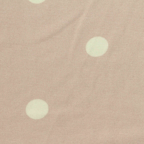 Cream Dots Jersey Knit, Modal