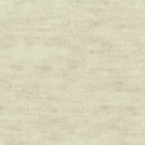 Light Beige Heathered-Marl Scuba Knit, Cotton-Poly