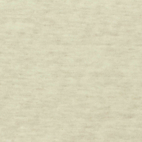 Light Beige Heathered-Marl Scuba Knit, Cotton-Poly
