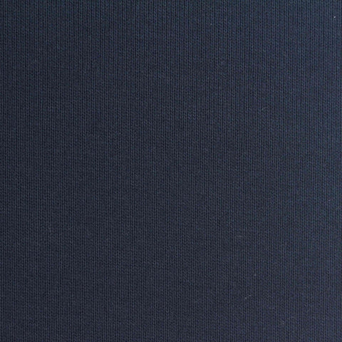 Cotton Polyester Stretch Rib Knit Fabric, 320 gsm, 170 cm — Navy
