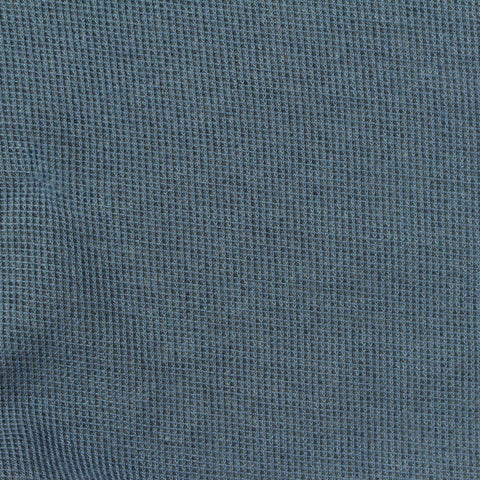 Heather Cotton Polyester Interlock Knit Fabric, 170 gsm, 173 cm — Blue