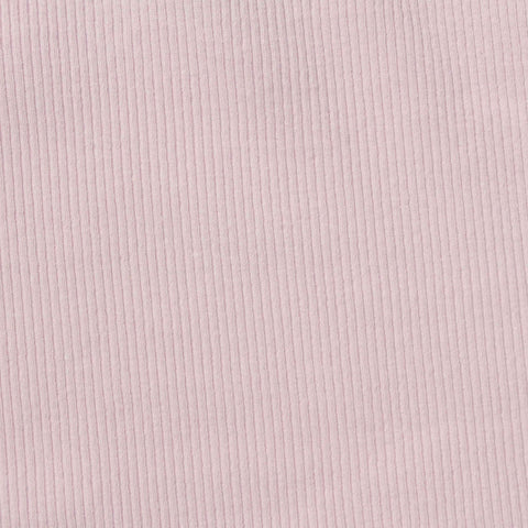 Cotton Stretch Rib Knit Fabric, 240 gsm, 125 cm — Pink