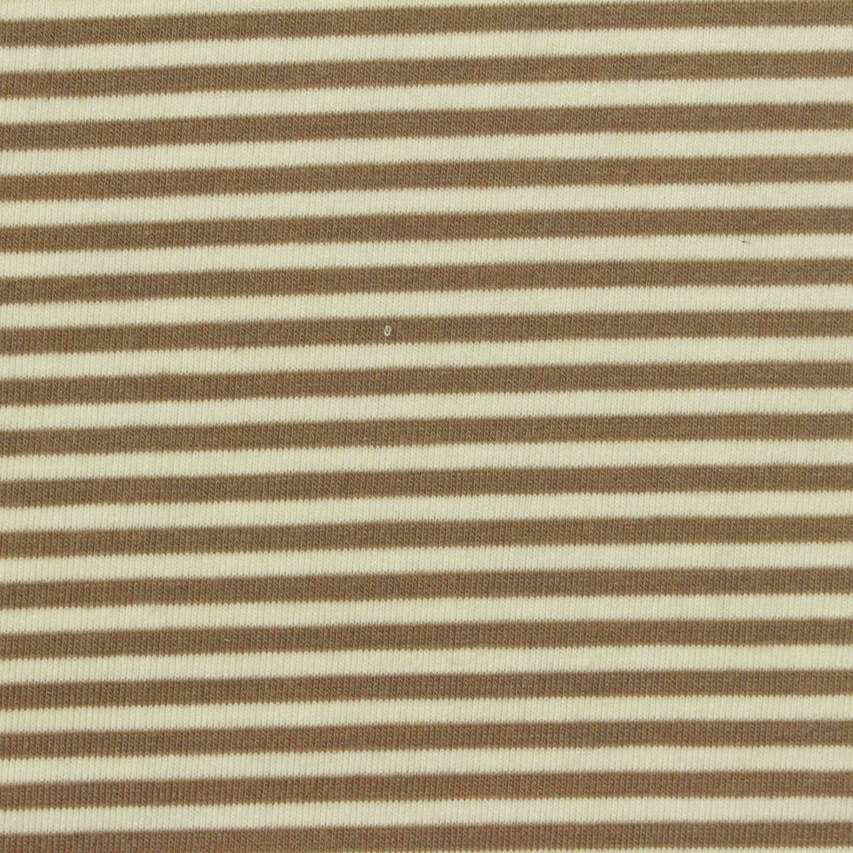 Brown Horizontal-Stripe Jersey Knit, Poly-Viscose