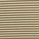 Brown Horizontal-Stripe Jersey Knit, Poly-Viscose