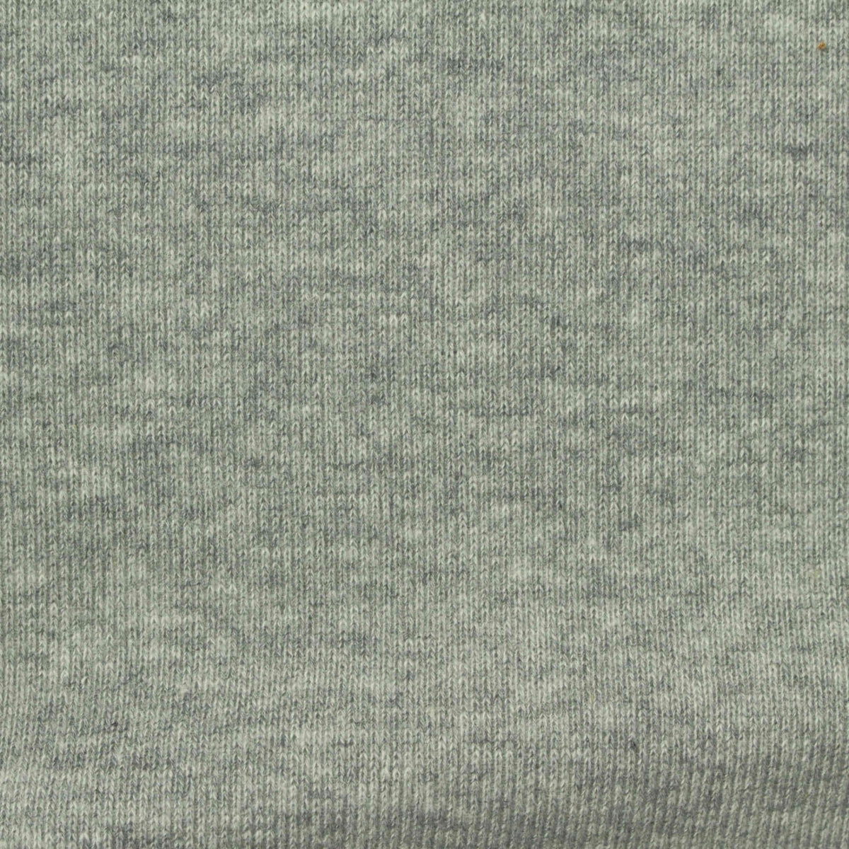 Heather Grey Marl Rib Knit, Cotton-Poly, 320 gsm