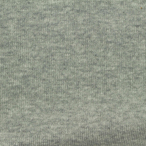 Heather Grey Marl Rib Knit, Cotton-Poly, 320 gsm
