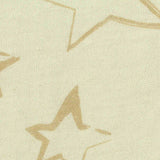 Beige Stars Rib Knit, Cotton — texture