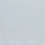 Light Blue Small-Diamond Rib Knit, Cotton