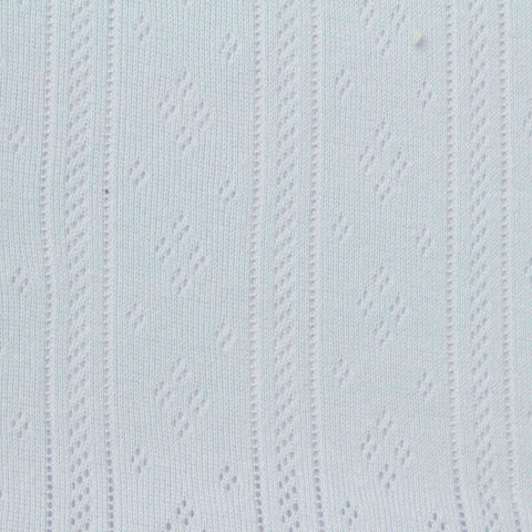 Light Blue Small-Diamond Rib Knit, Cotton