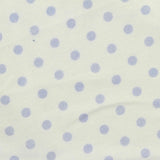 Light Blue Dots Jersey Knit, Cotton