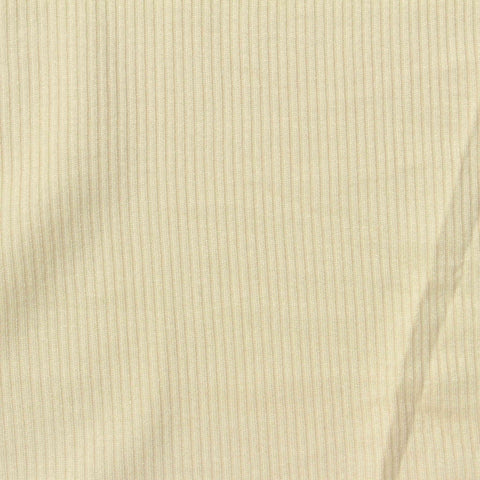 Viscose Stretch Rib Knit Fabric, 190 gsm, 180 cm — Beige