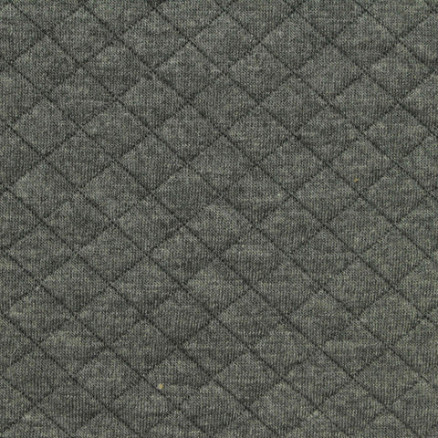 Dark Grey Diamond Scuba Knit, Poly-Viscose