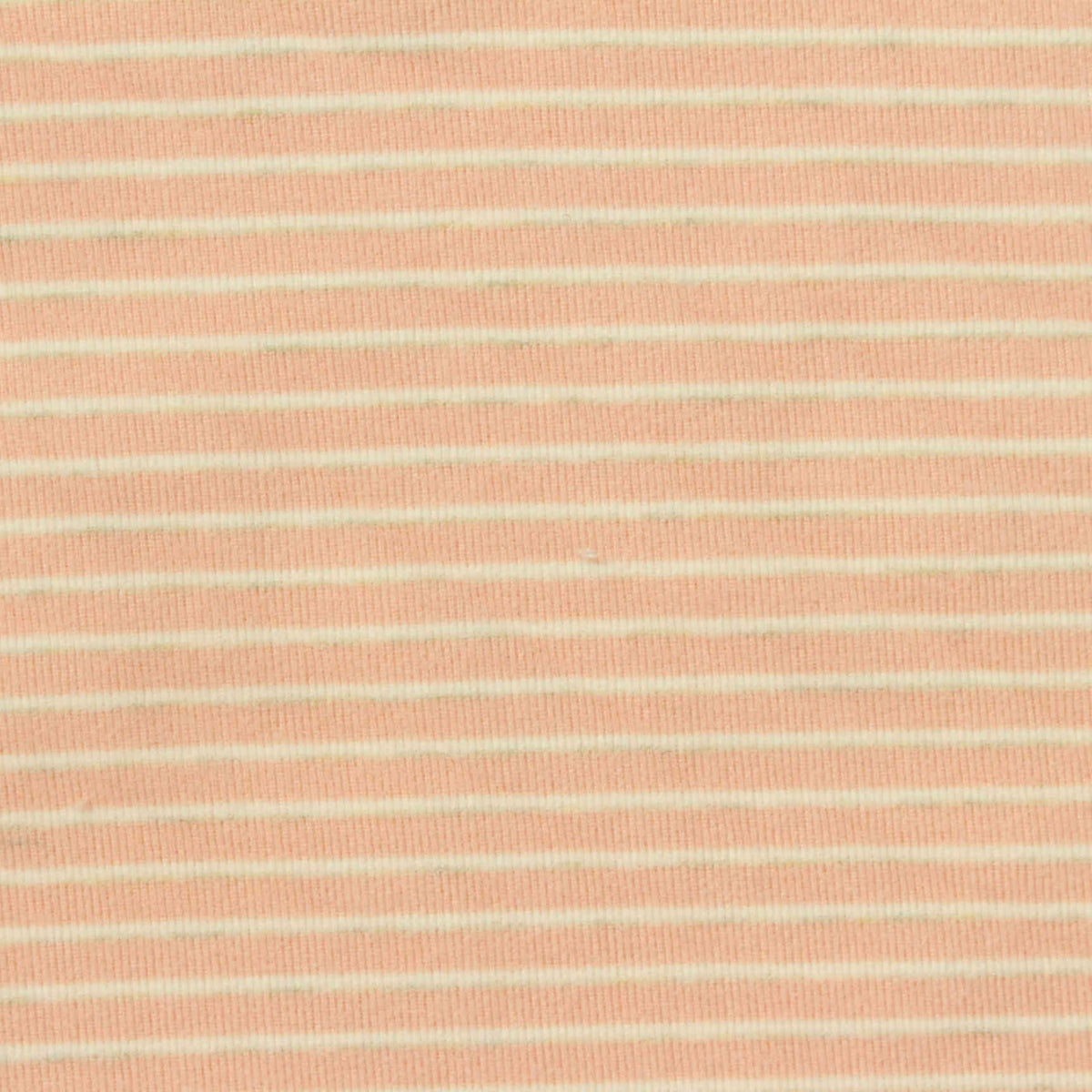 Peach Horizontal-Stripe Velvet, Polyester