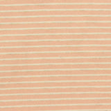 Peach Horizontal-Stripe Velvet, Polyester