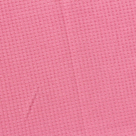 100% Polyester Waffle Knit Fabric, 220 gsm, 175 cm — Pink