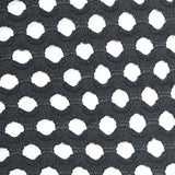 Jacquard Polyester Stretch Knit Fabric, 250 gsm, 170 cm — Black — texture