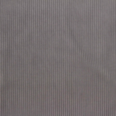 Cotton Polyester Stretch Rib Knit Fabric, 300 gsm, 145 cm — Grey