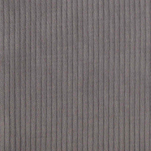 Cotton Polyester Stretch Rib Knit Fabric, 300 gsm, 145 cm — Grey