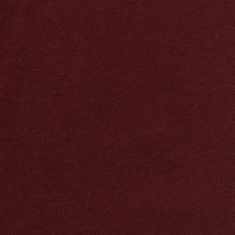 Brushed Cotton Polyester French Terry Fabric, 260 gsm, 165 cm — Red