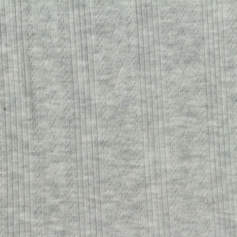 Light Grey Textured Rib Knit, Poly-Viscose