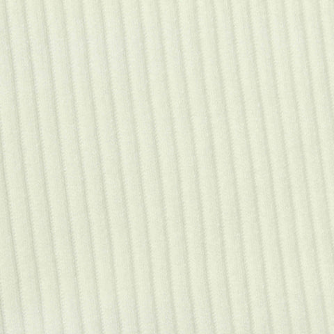 Viscose Polyester Blend Rib Knit Fabric, 350 gsm, 150 cm — White