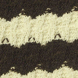 Cream Horizontal-Stripe Rib Knit, Poly-Cotton — texture